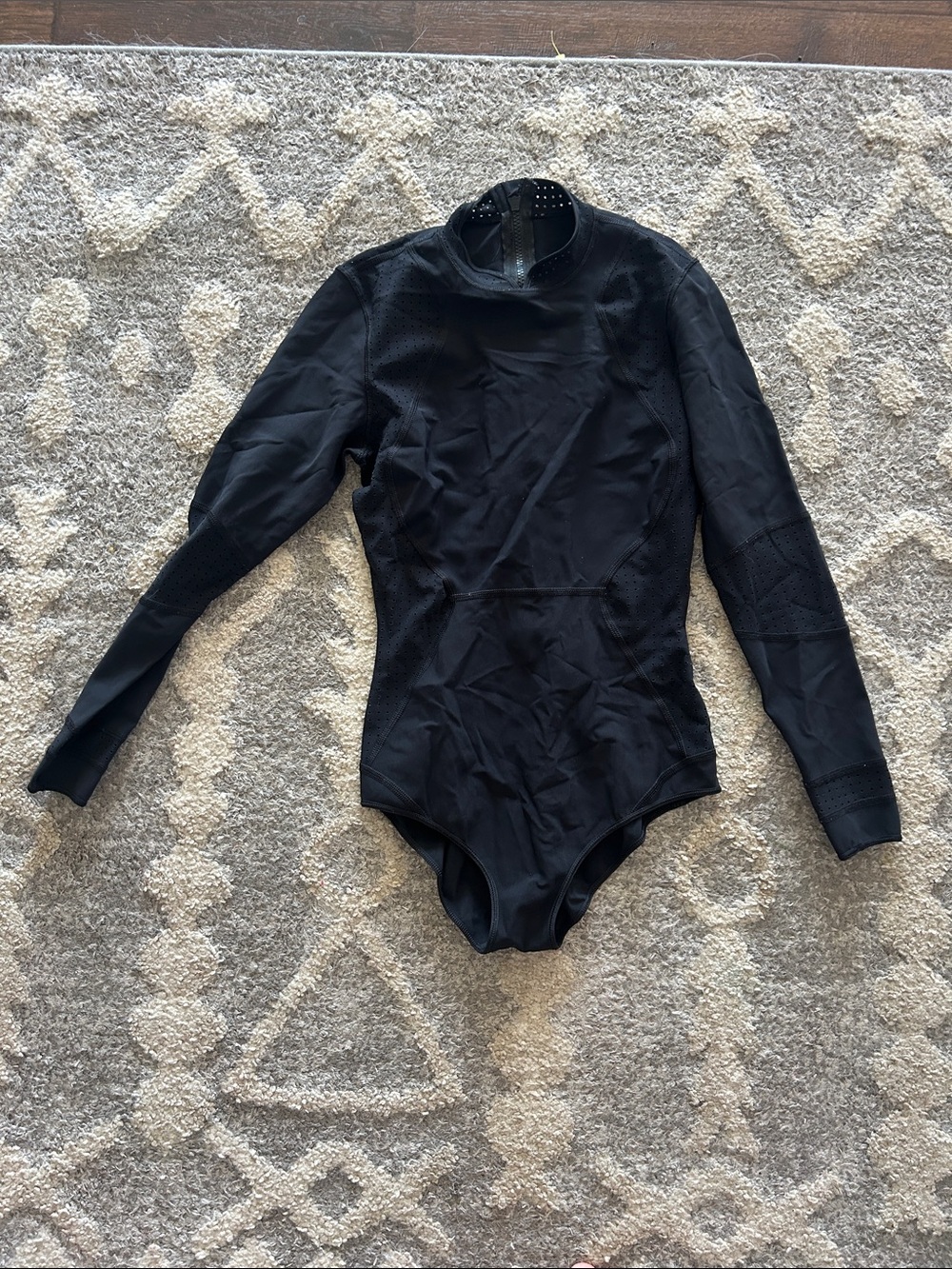 Lululemon Paddle Long Sleeve Bodysuit with Mock Neck